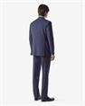 Corneliani Blauw pak in tropical wol met schaduwruit