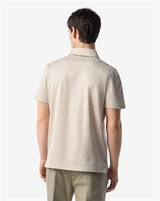 Corneliani Natuurlijk wit poloshirt met knopen in filoscozia