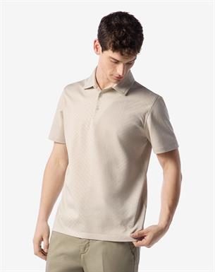 Corneliani Natuurlijk wit poloshirt met knopen in filoscozia