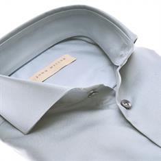 John Miller Staalblauw tailored fit strijkvrij overhemd
