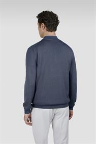 Paul & Shark Katoen zijde pullover met zipper
