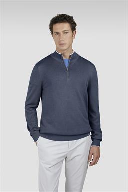 Paul & Shark Katoen zijde pullover met zipper