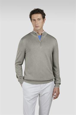 Paul & Shark Katoen zijde pullover met zipper