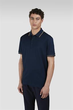 Paul & Shark Polo van fijne piqué katoen met contrasterende accenten