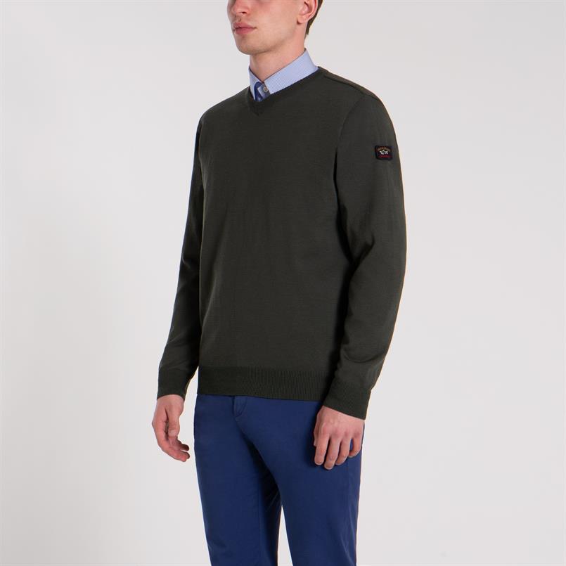 Paul & Shark pullover/trui in groen COP1041