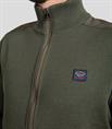 Paul & Shark vest met zip in groen - C0P1029