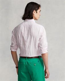 Ralph Lauren Custom fit gestreept linnen overhemd