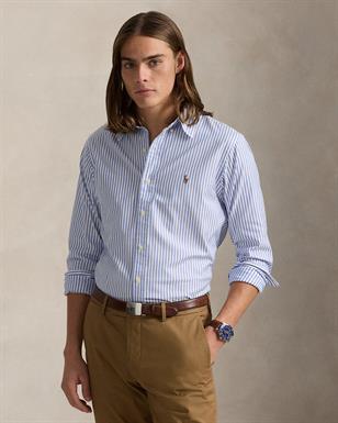 Ralph Lauren Custom fit Oxford gestreept overhemd met stretch