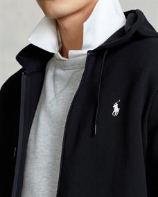 Ralph Lauren Double-knit hoodie met volledige rits