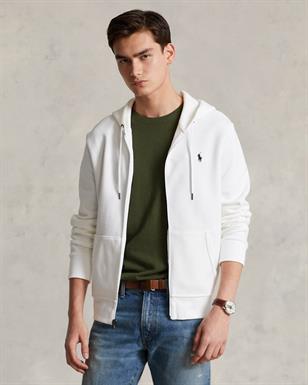 Ralph Lauren Double-knit hoodie met volledige rits