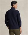 Ralph Lauren Mesh-gebreide katoenen trui met kwart rits