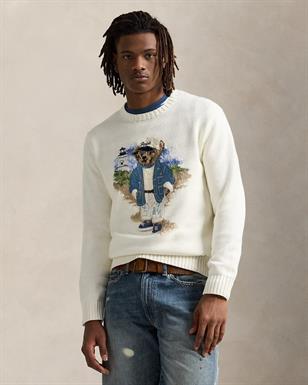 Ralph Lauren Trui met Polo Bear gebreid