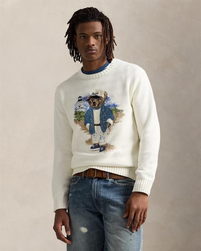 Ralph Lauren Trui met Polo Bear gebreid